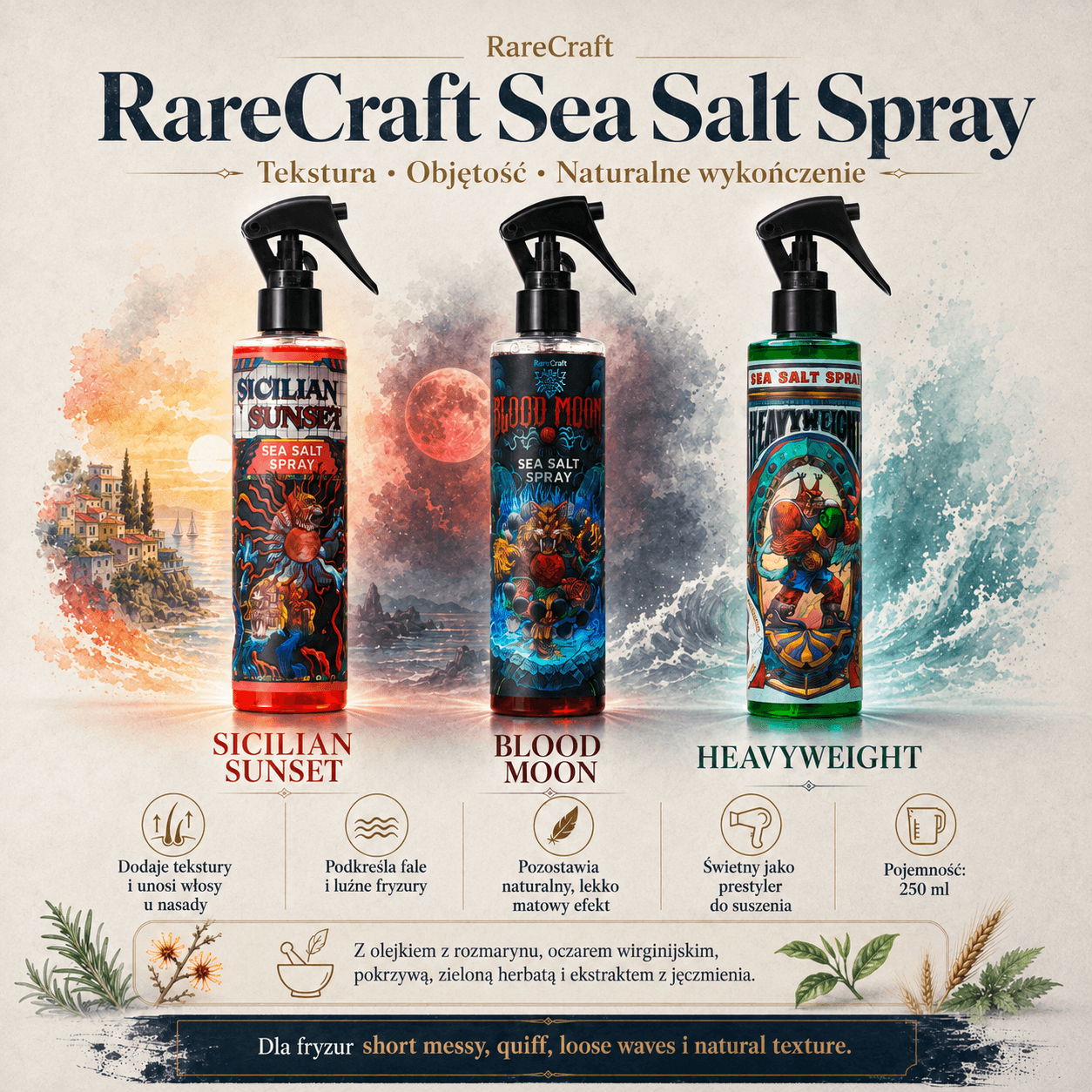 RareCraft Sicilian Sunset sól morska